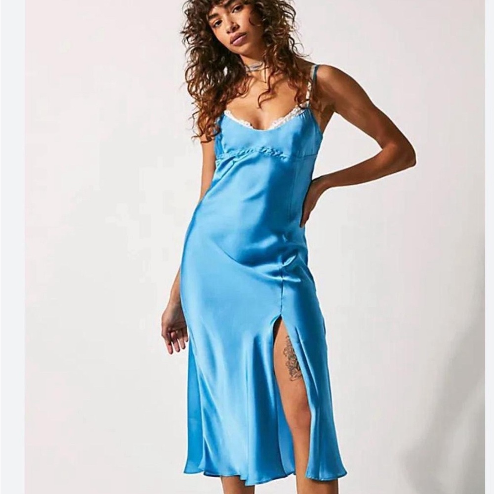 Free people midi slip dress
